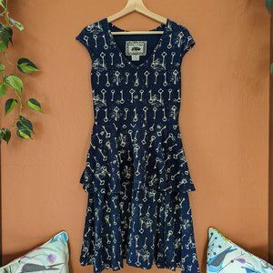 Effie's Heart Navy Peplum Dress